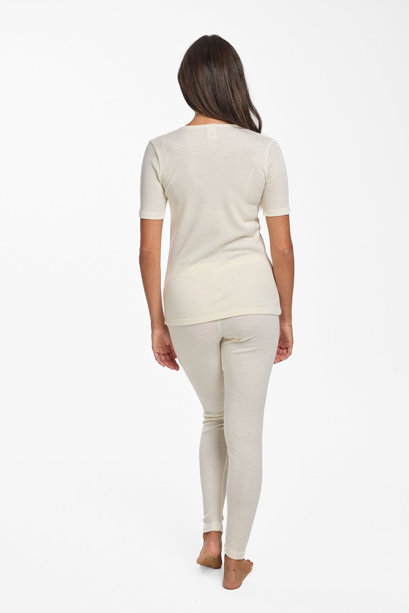 Pure Merino Wool 240gsm Short Sleeve Ivory