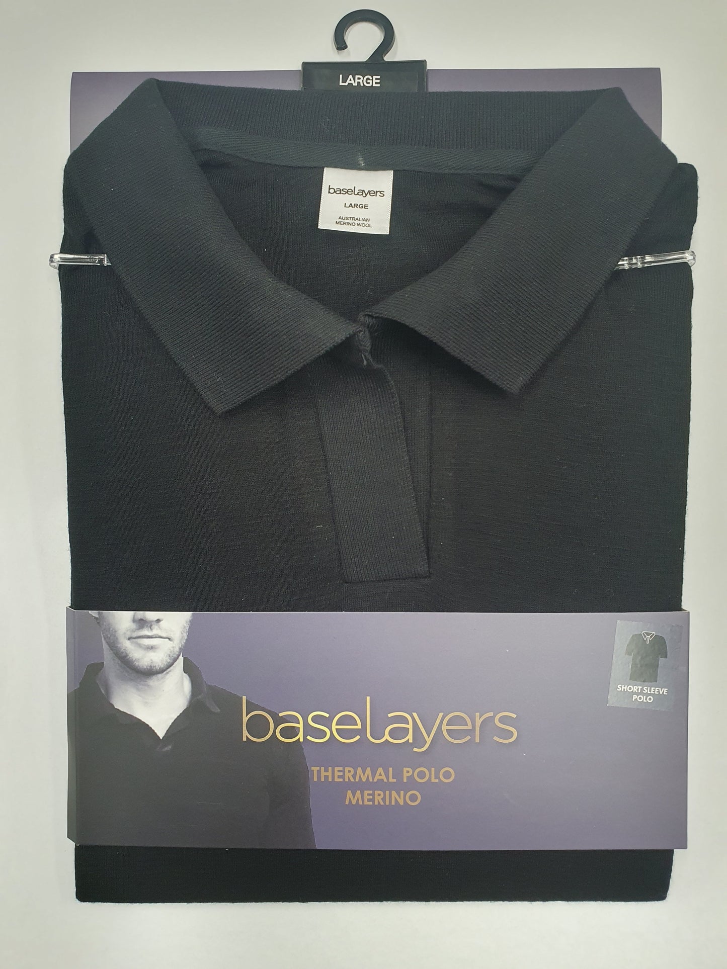 BundleBuy Men's Pure Merino Wool POLO Short Sleeve + Pure Merino Crew Neck