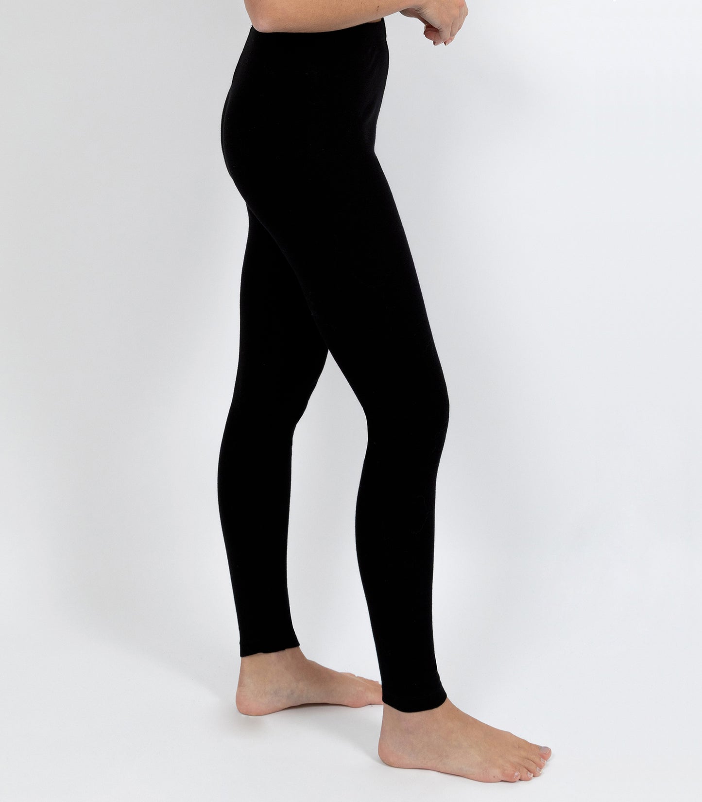 Soft Australian Cotton Leggings - Black