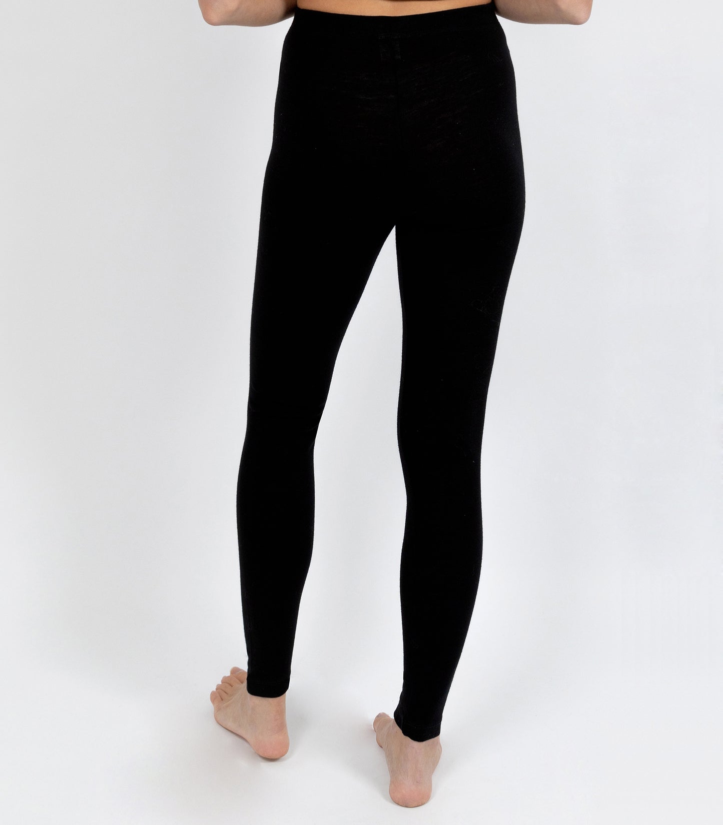 Soft Australian Cotton Leggings - Black