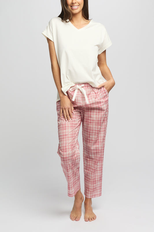 Morning Honey Voile Pants - Musk Gingham