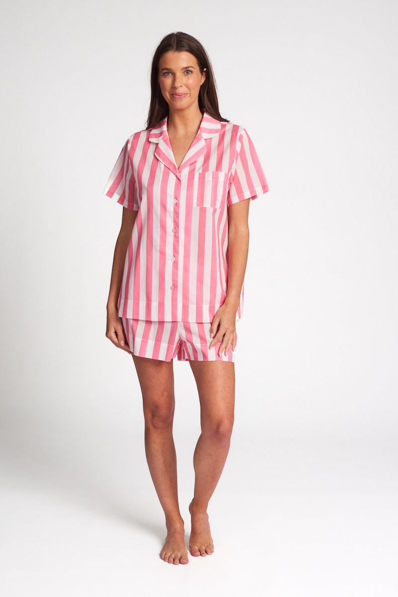 NEW Morning Honey Voile Boxer Short - Ginger Stripe