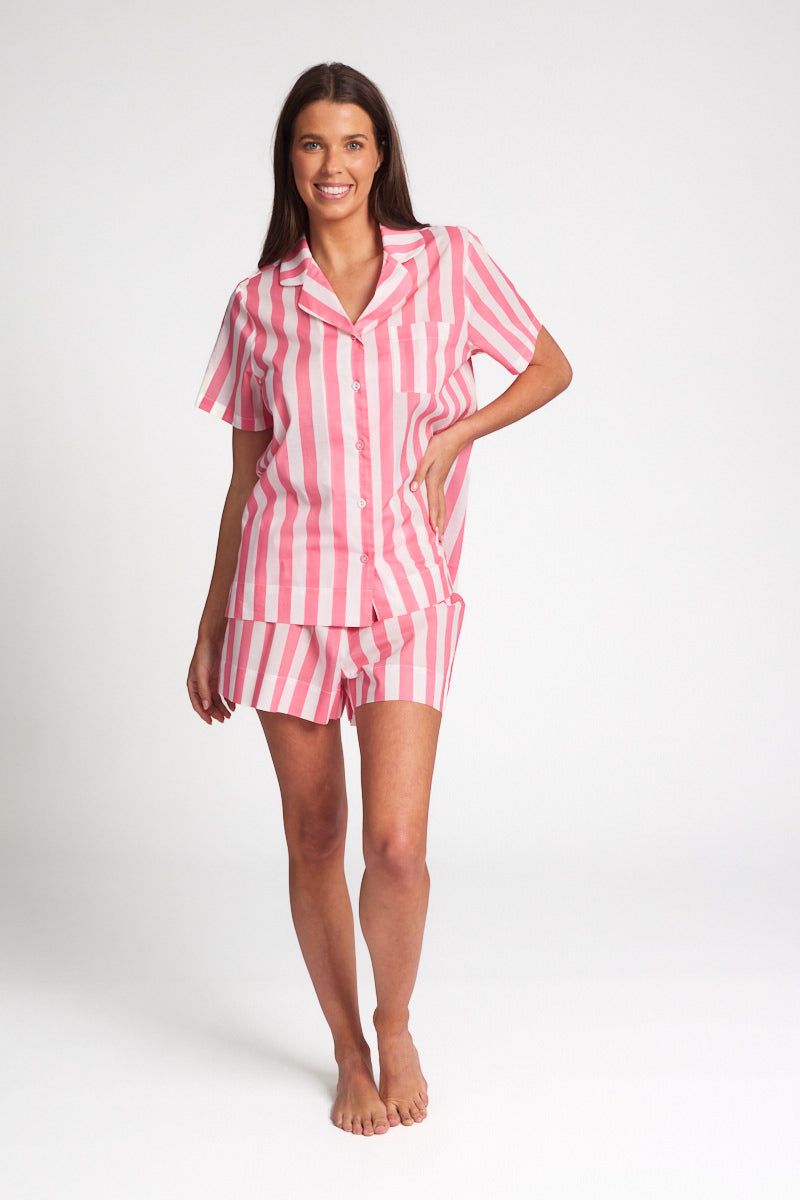 NEW Morning Honey Voile Boxer Short - Ginger Stripe