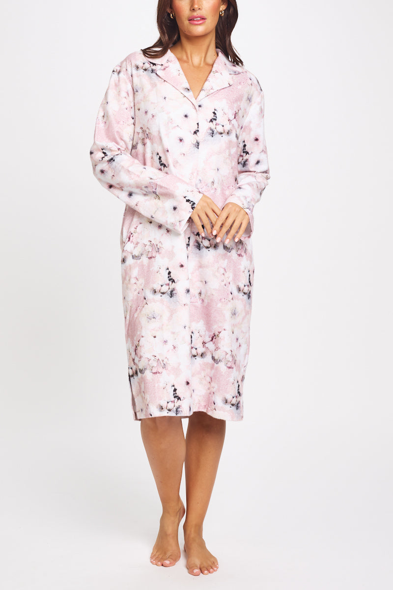 Morning Honey Brushed Nightie - Cherry Blossom