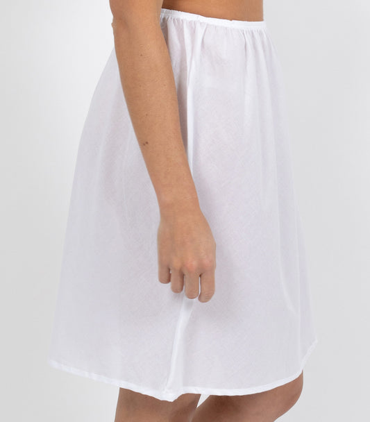 Cotton Voile Half Slip - White