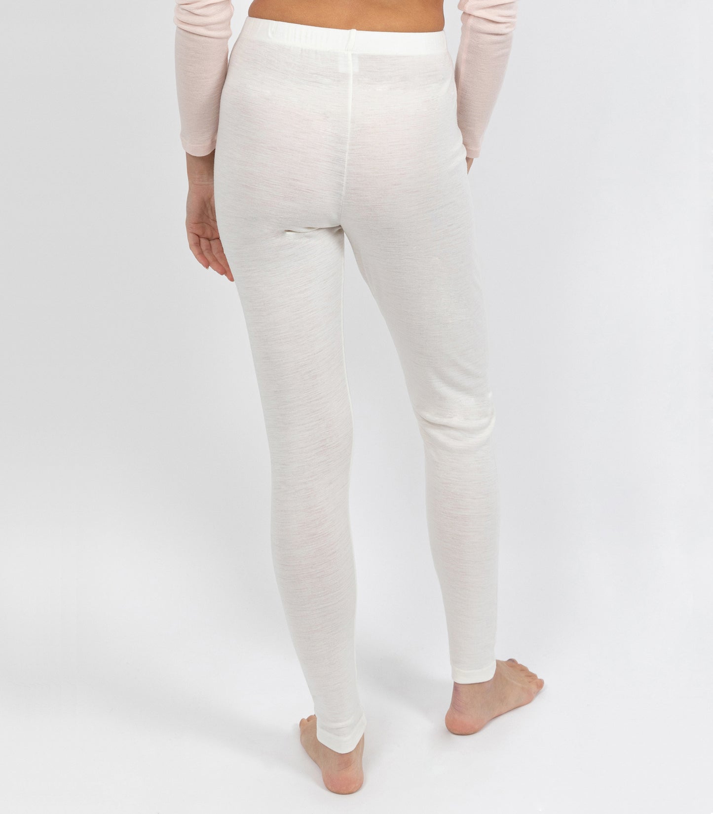 Pure Merino Wool 200gsm Legging - Ivory