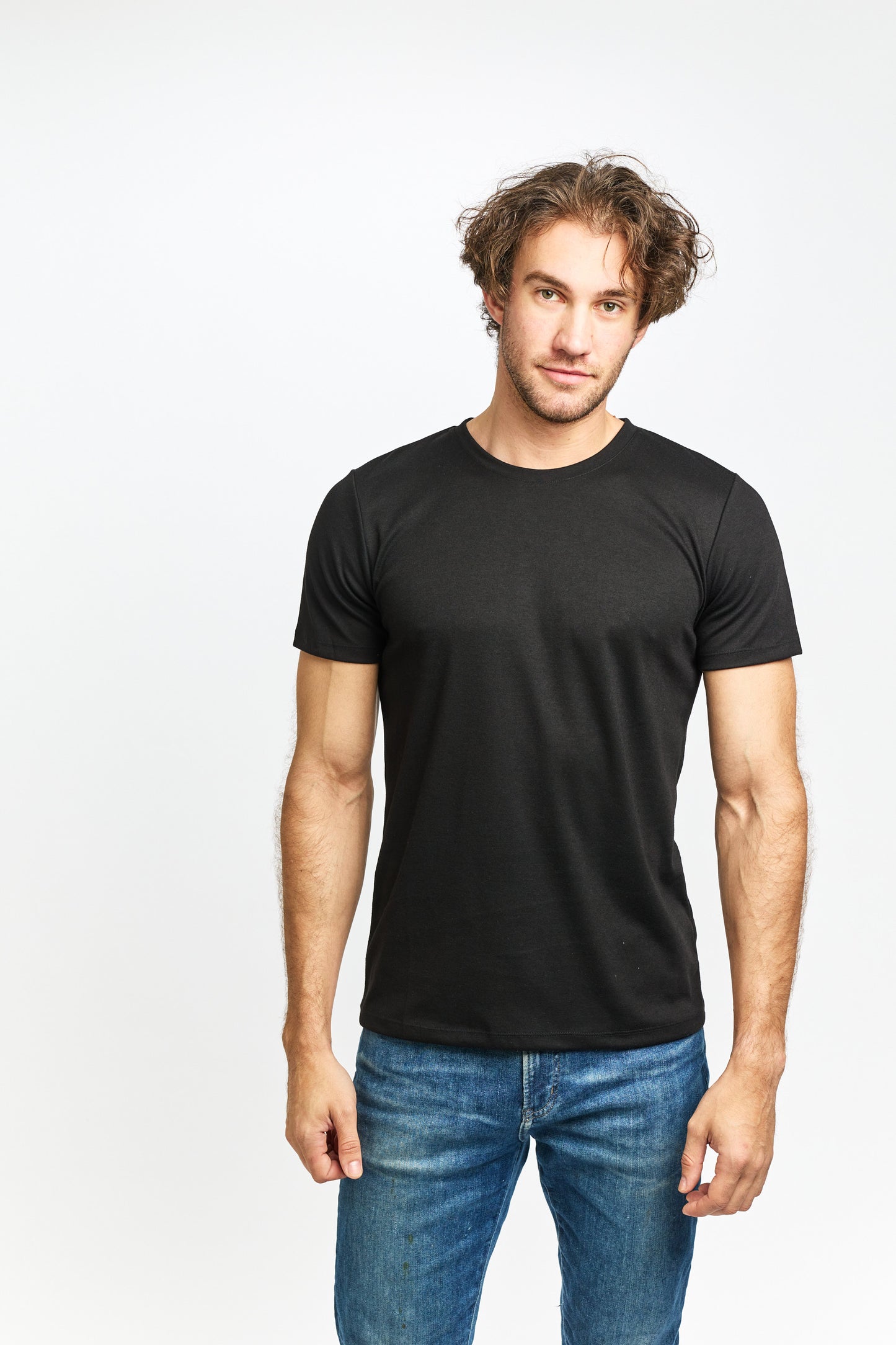 Mens Interlock Thermal Short Sleeve - Black