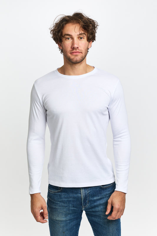 Mens Interlock Thermal Long Sleeve - Ivory