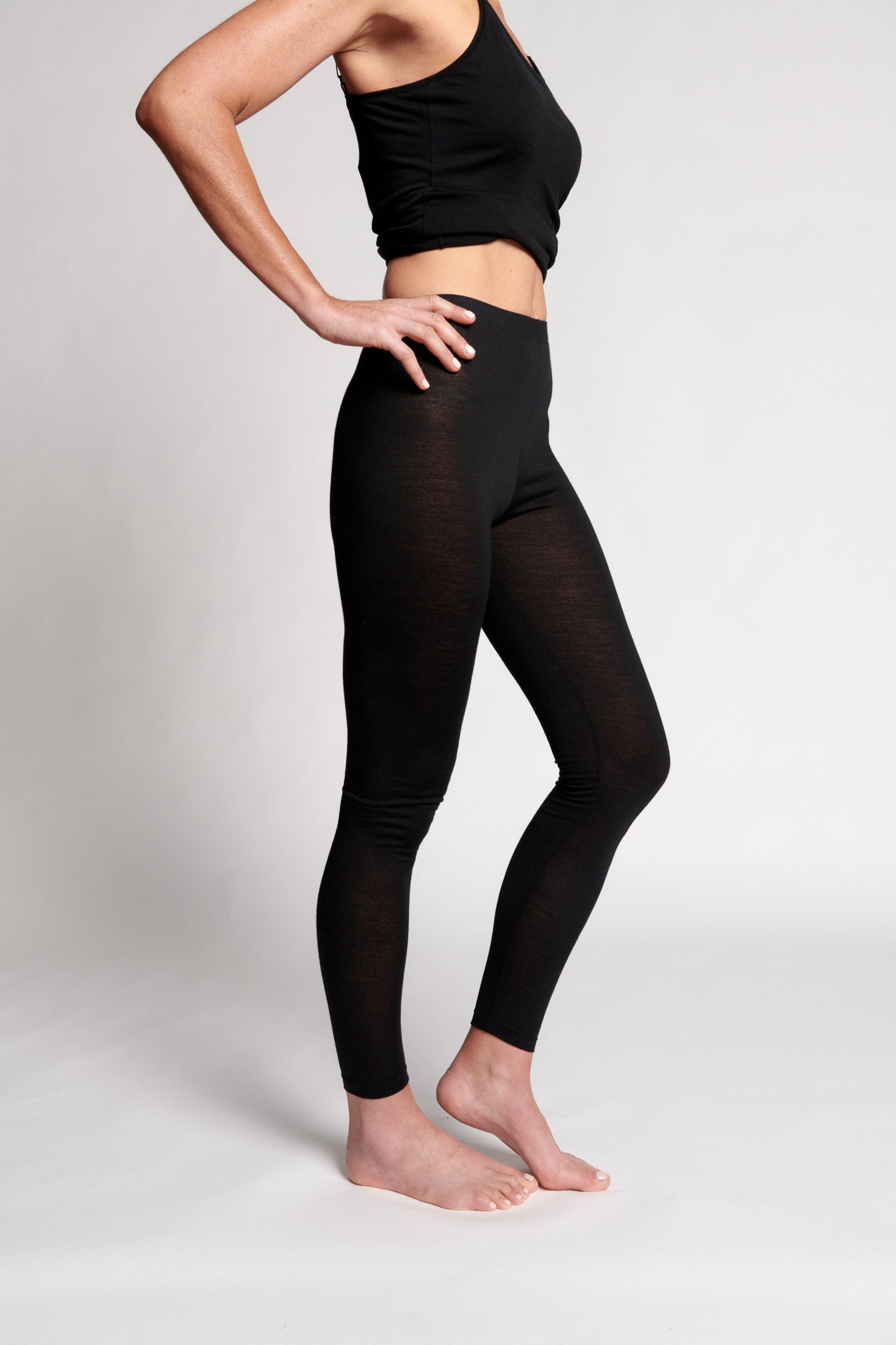 E Wool Legging - Black