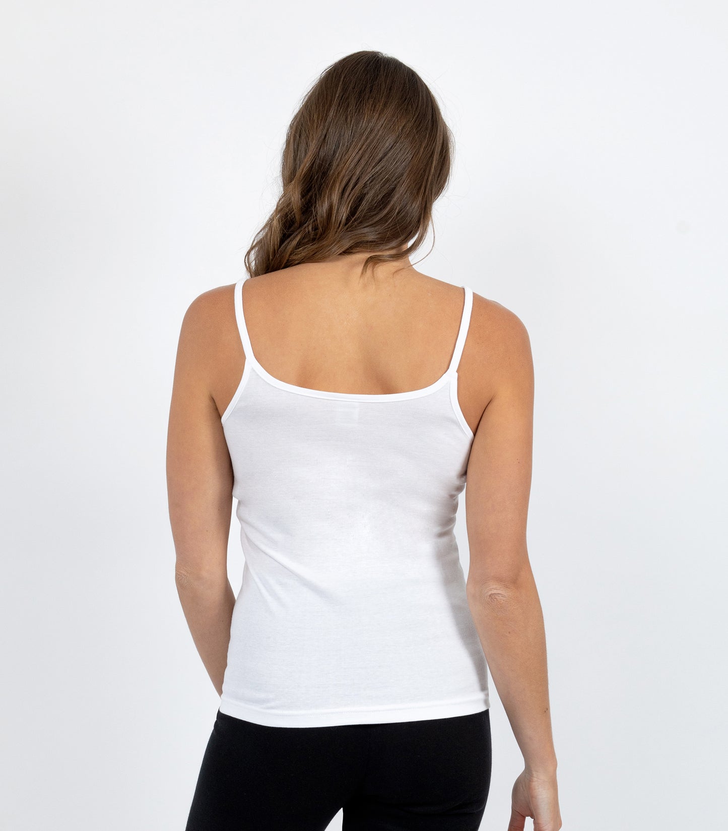 Soft Australian Cotton Camisole - White