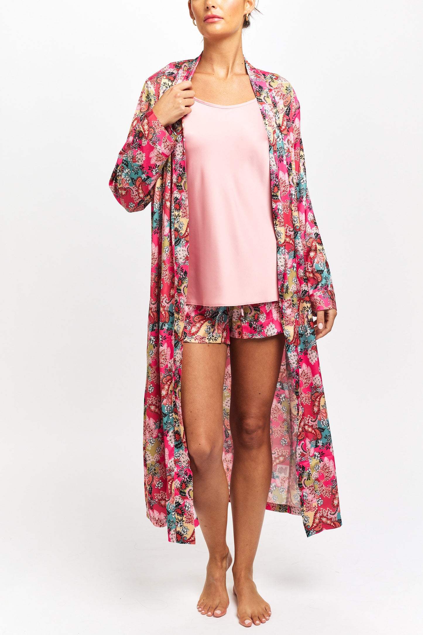 MH Satin Robe Boho Paisley