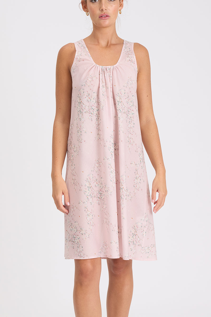 Morning Honey Cotton Voile Nightdress - Tiny Blossom