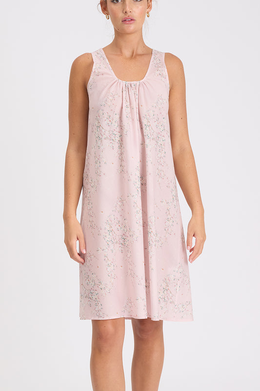 Morning Honey Cotton Voile Nightdress - Tiny Blossom