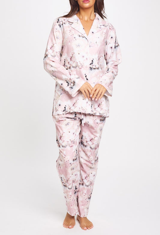 Morning Honey Satin PJ Set Cherry Blossom