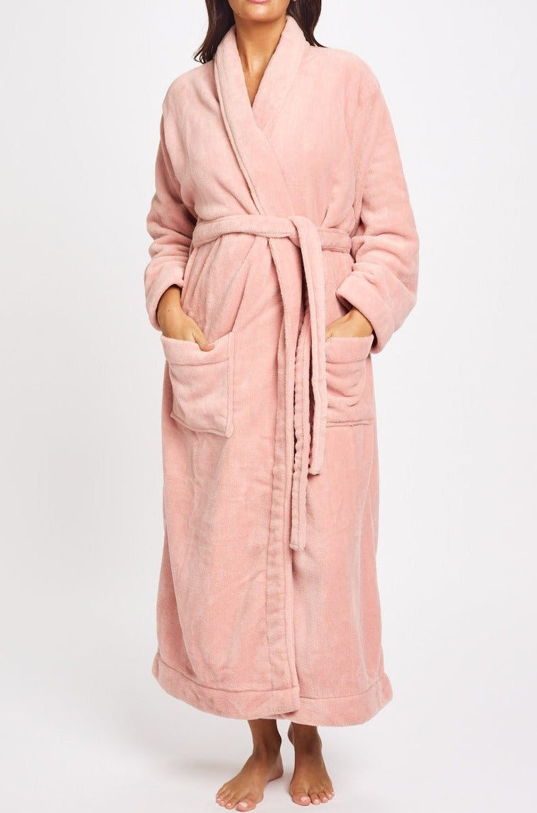 Morning Honey Fluffy Robe Pink