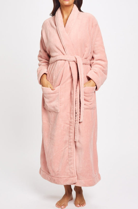 Morning Honey Fluffy Robe Pink