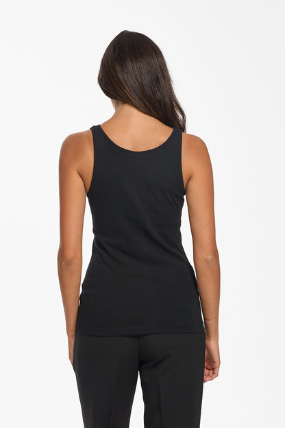 Soft Australian Cotton Vest - Black