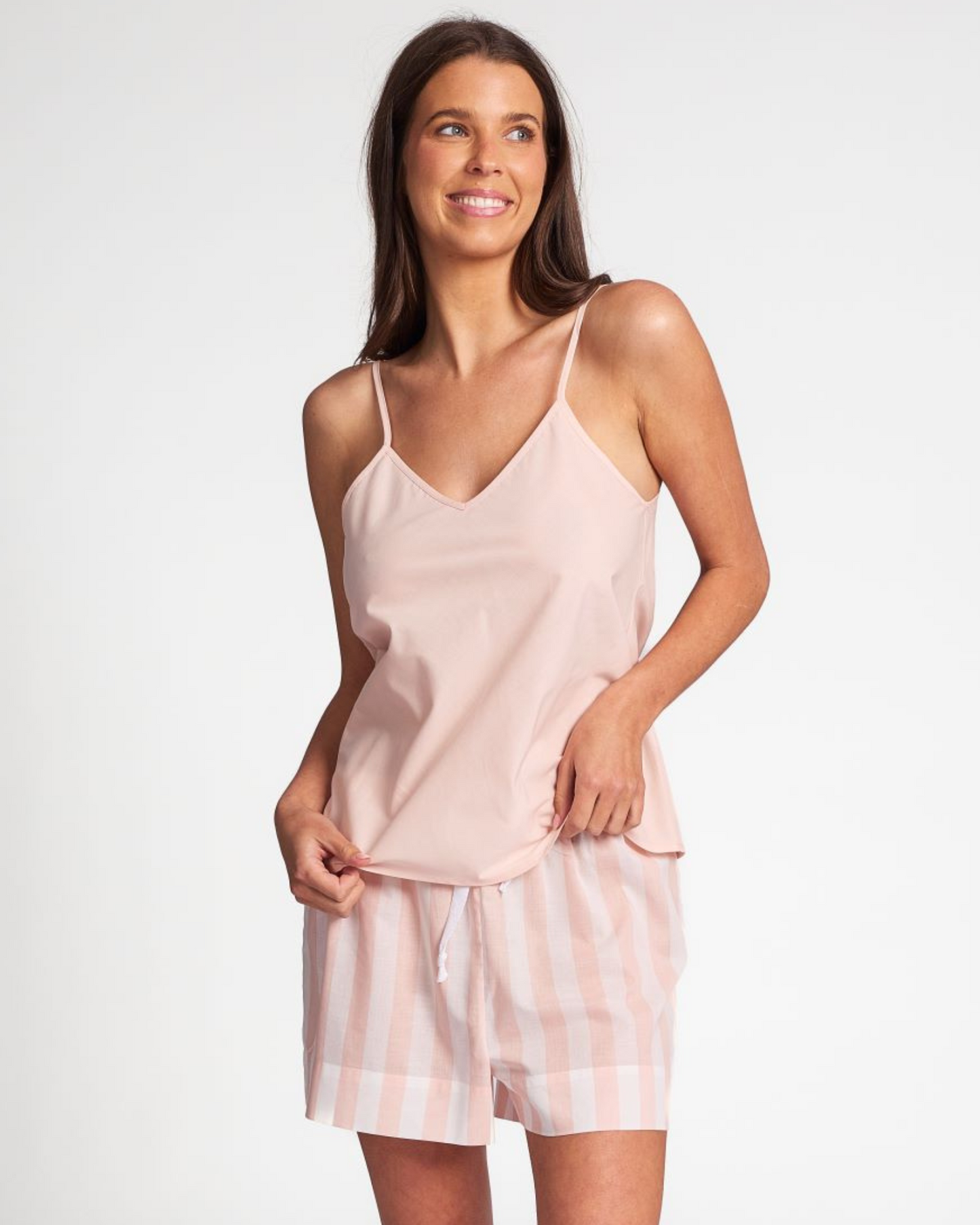 Cotton Voile Cami - Nude