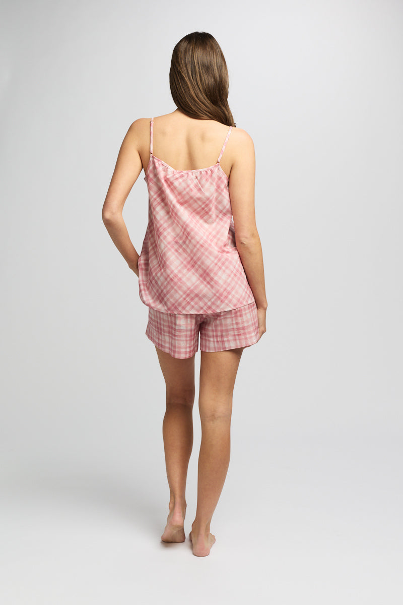 Morning Honey Voile Cute Cami - Musk Gingham