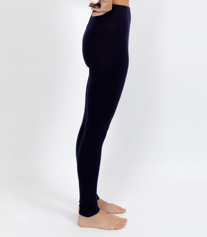 Pure Merino Wool 200gsm Legging - Black