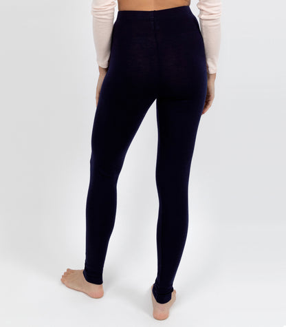 Pure Merino Wool 200gsm Legging - Black