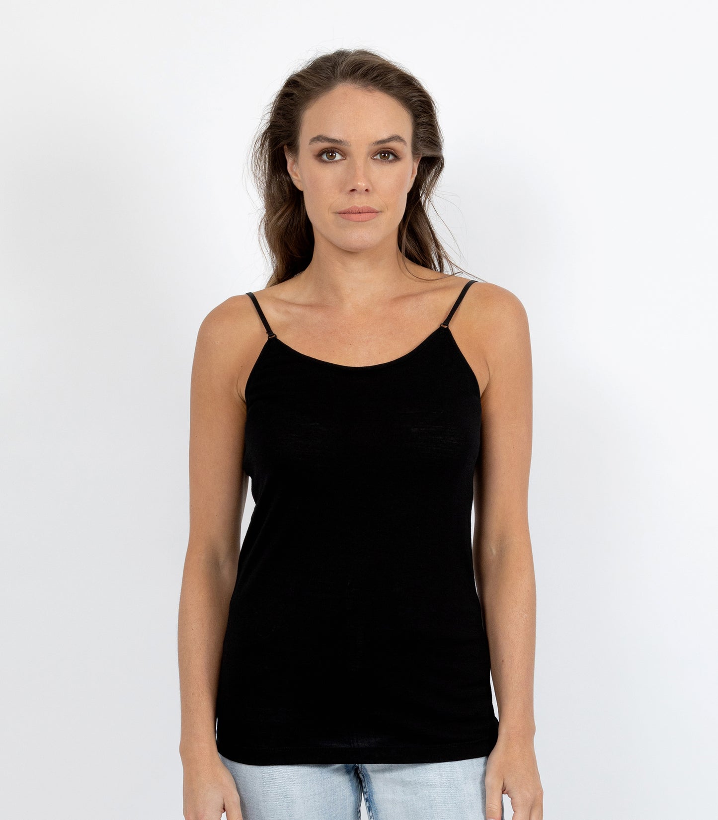 E Wool Camisole - Black