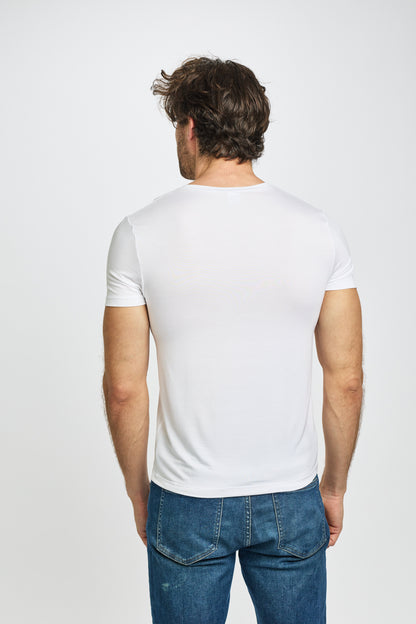 Mens Bamboo V Neck T Shirt