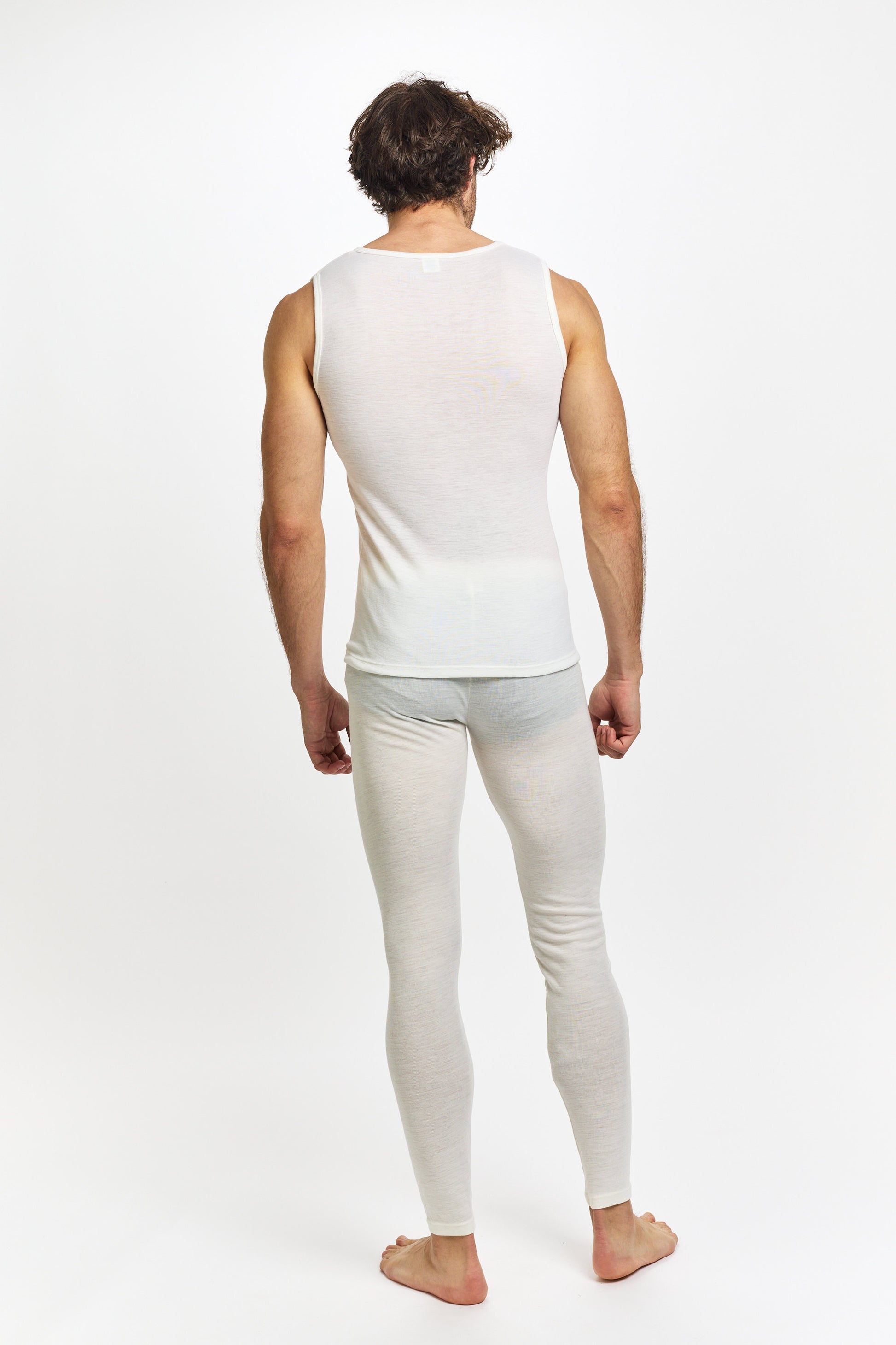 Thermal Underwear Mens Pure Merino Wool Long John - Ivory – Baselayers