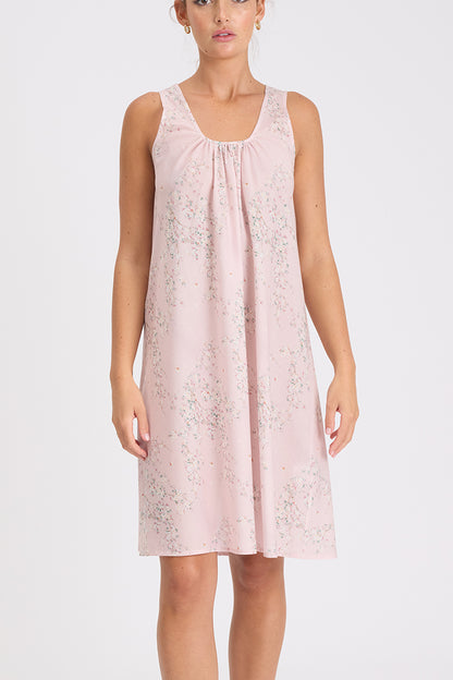 Morning Honey Cotton Voile Nightdress - Tiny Blossom