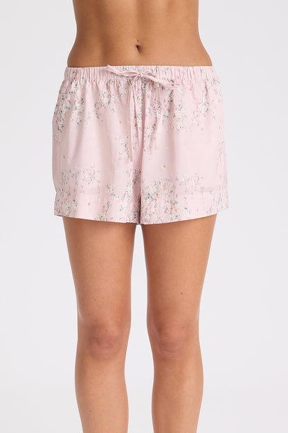 Morning Honey Voile Boxer Short - Tiny Blossom