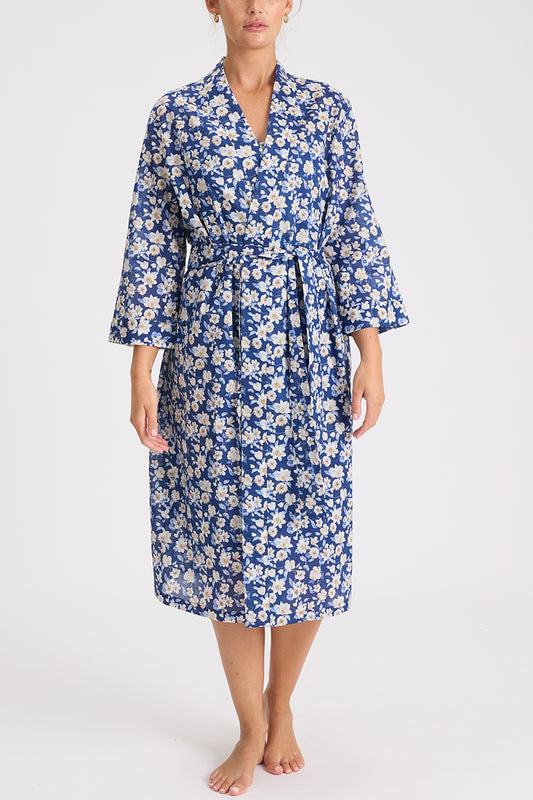 Morning Honey Cotton Voile Robe - Paper Daisy